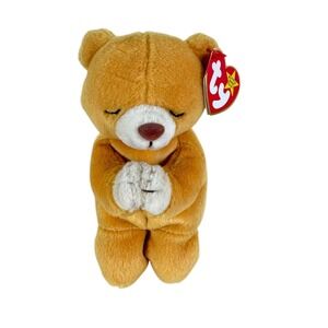 Ty Beanie Baby Hope The Praying‎ Bear 1999 Plush Collectible Retired Vintage